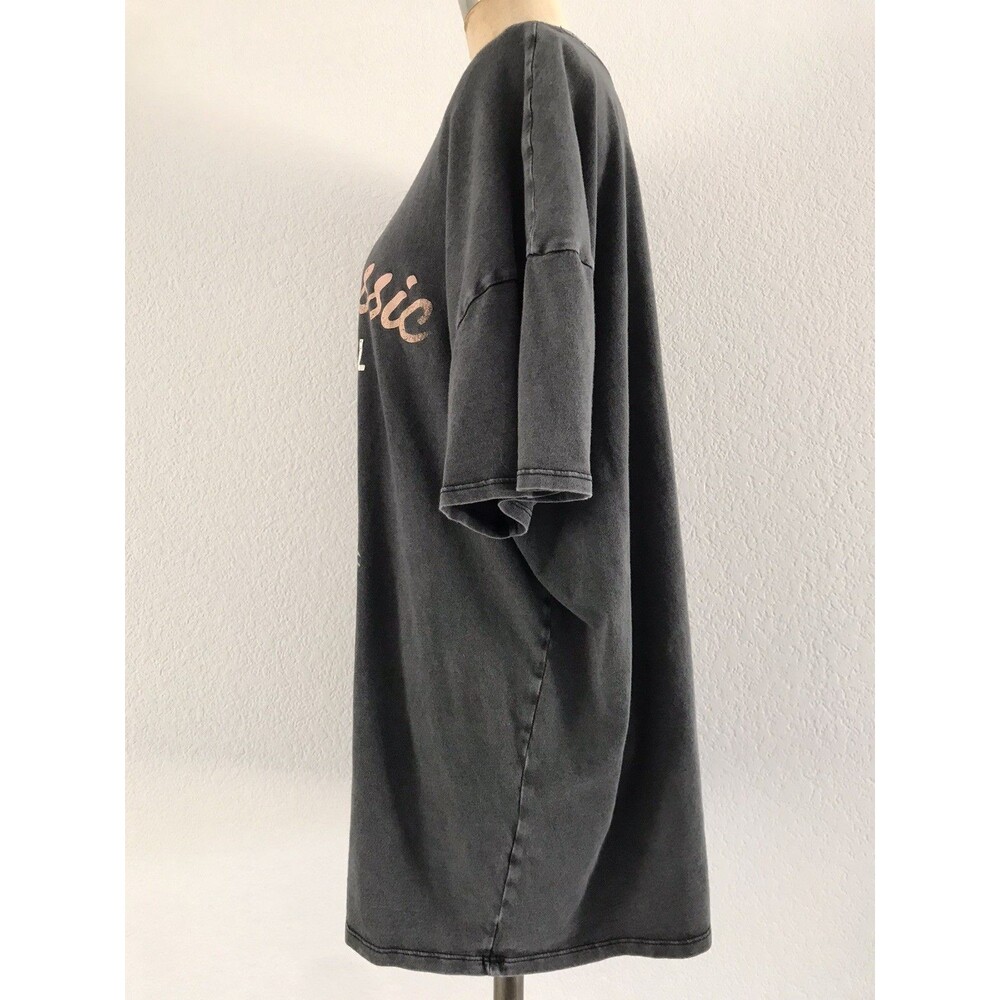 Hollister Gray Short Sleeve Oversized Huntington Beach Surf T Shirt Womens XL - Picture 3 of 7